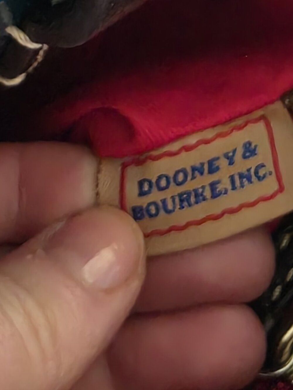 Dooney & Bourke Oakdale Brenna Croc Embossed Leather Bag Deep Teal NWT Rare - Picture 12 of 16